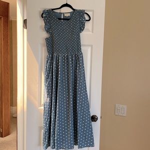 MelloDay Polka Dot Maxi Dress